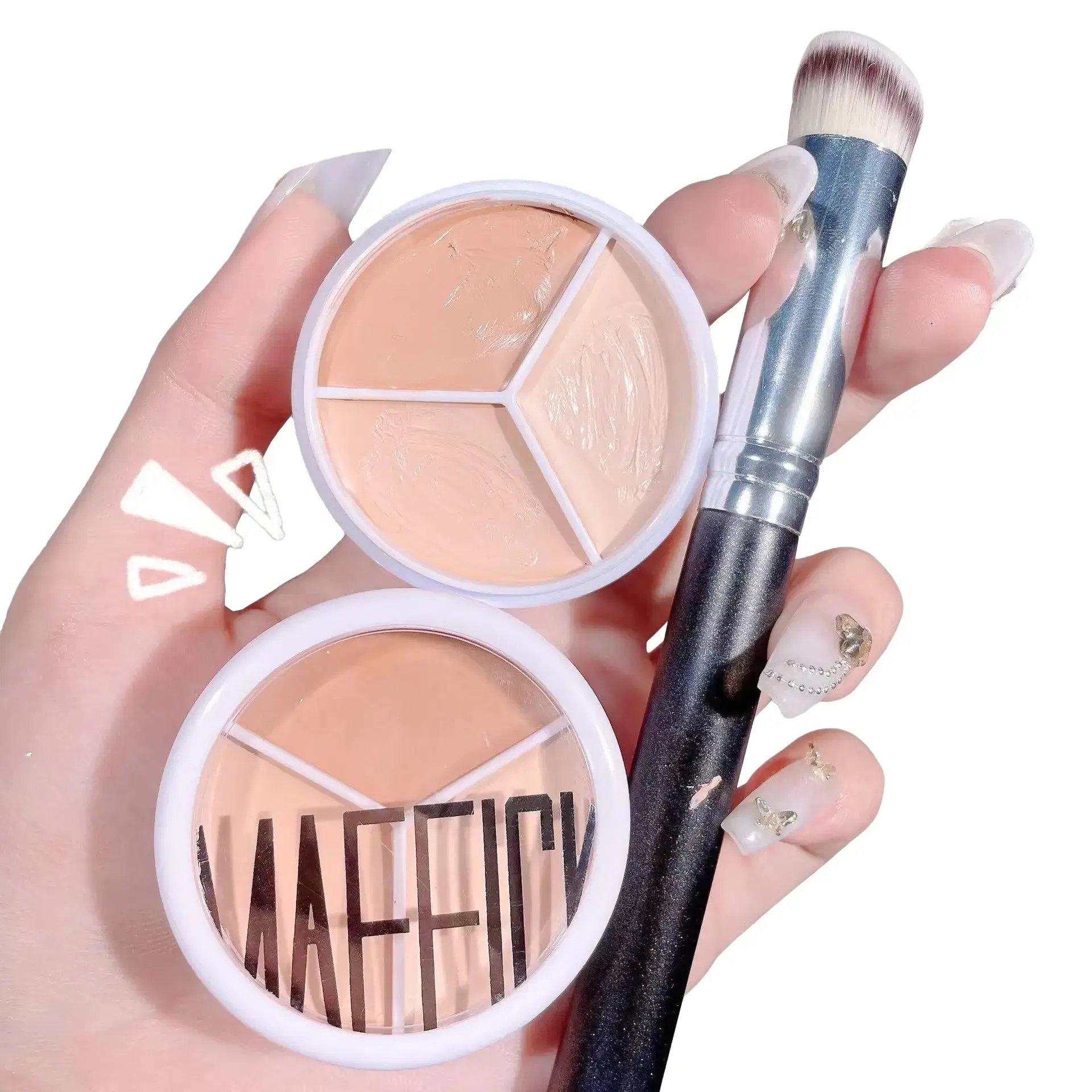 Kem Che Khuyết Điểm Hộp 3 Màu Sweet Hàng Nội Địa Trung, Cosmetic, Mỹ Phẩm Trang Điểm