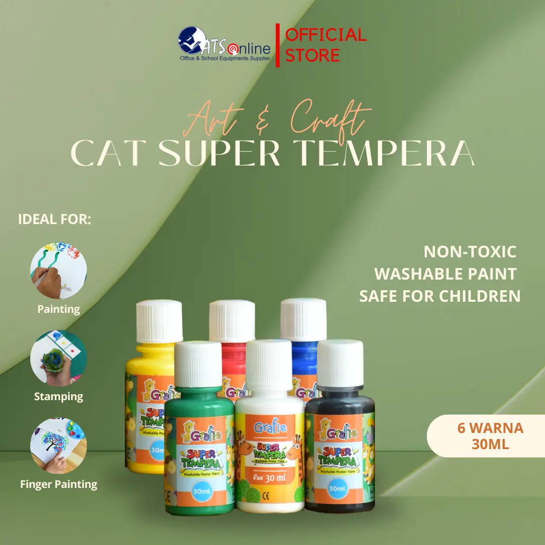 Grafie Cat Super Tempera 6 Warna @30 ml