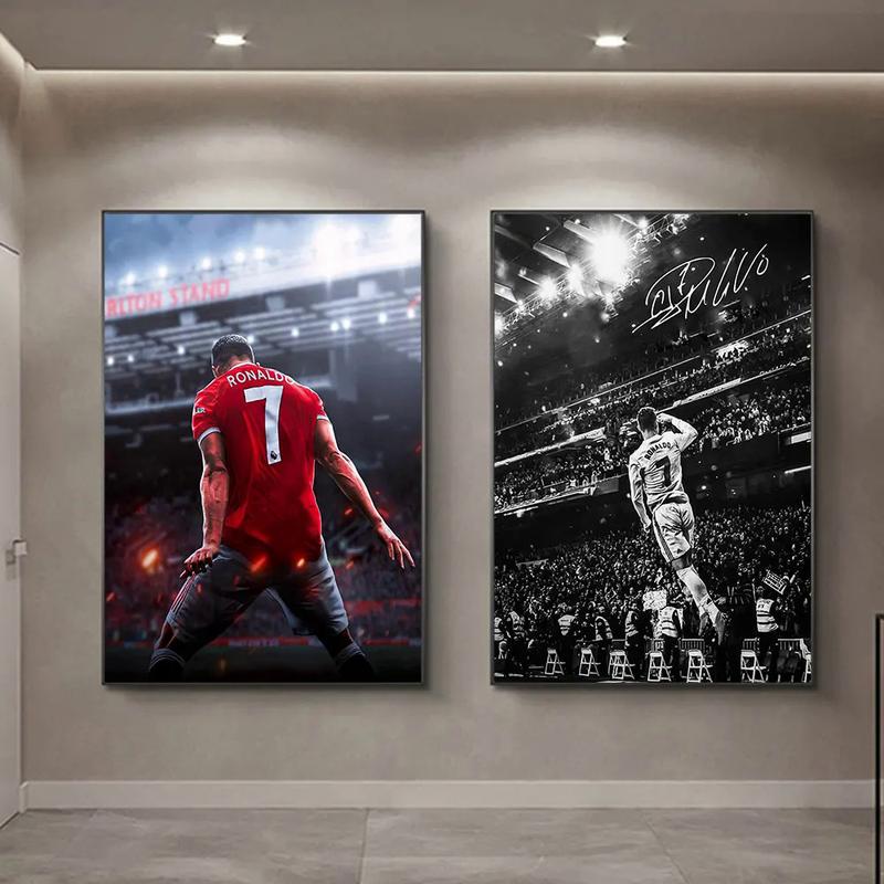 In Tranh Tường Vải Bố, NESCCI, Bồ Đào Nha, Siêu Ngôi Sao Bóng Đá CR7, Áp Phích Nghệ Thuật, Đồ Trang Trí Nhà Cửa, Treo Tường, Phong Cách Cổ Điển, Không Có Khung, Trang Trí Phòng 3