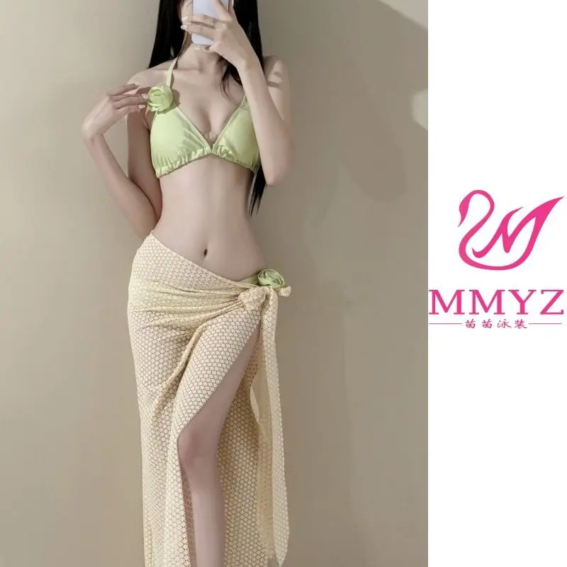 Bộ Bikini, Bộ Hai Mảnh, Váy Dài, Thích Hợp Cho Kỳ Nghỉ Bãi Biển Và Đảo, Áo Tắm Cho Nữ, Bộ Ba Mảnh, Gợi Cảm, Với Mùa Xuân Hè Mùa Hè, Năm 2024 5