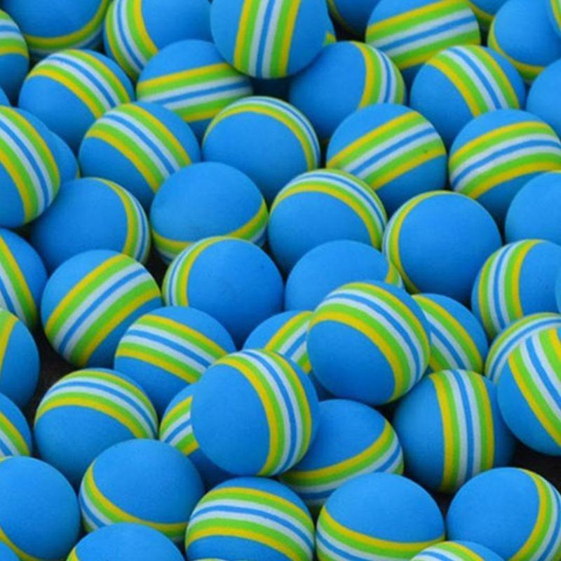 Product Introduction of Golf Balls 10pcs/set Foam Balls Golf Swing Training Indoor Soft Practice Rainbow G2T1 26