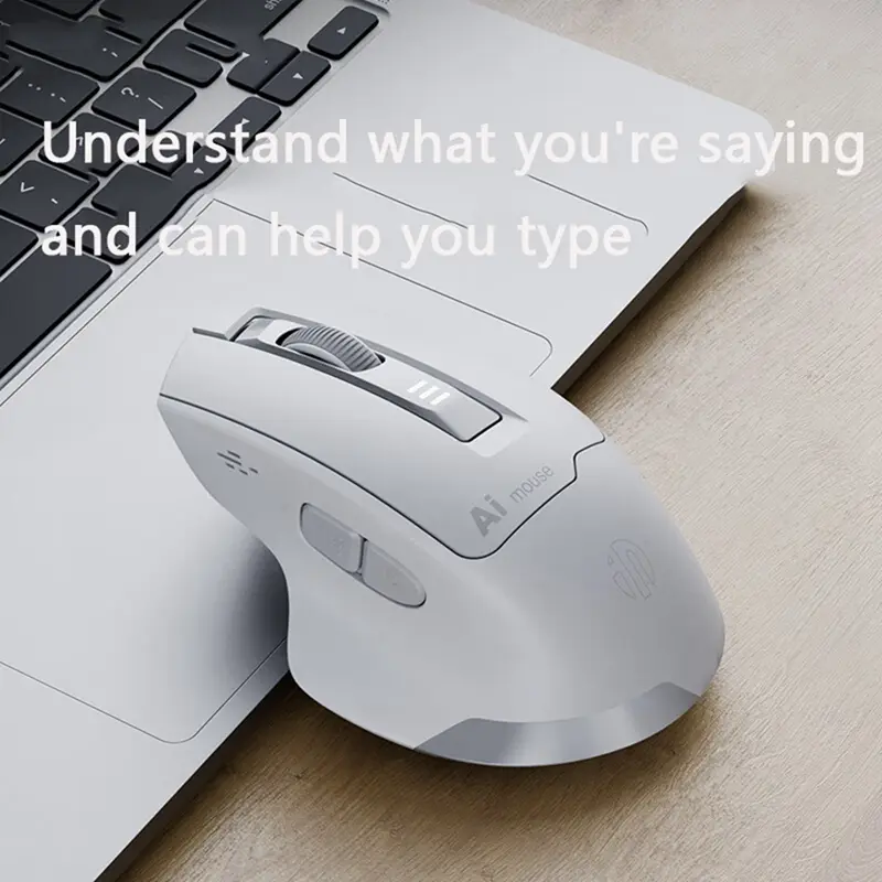 INPHIC S6 Wireless Bluetooth Mouse AI Voice Mouse Dual Mode Rechargeable Silent Intelligent Voice Controll Mice for Office Home