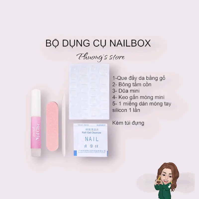 [ Mã 171 ] Bộ nailbox hiệu ứng mắt mèo đính đá  Women Nữ 1