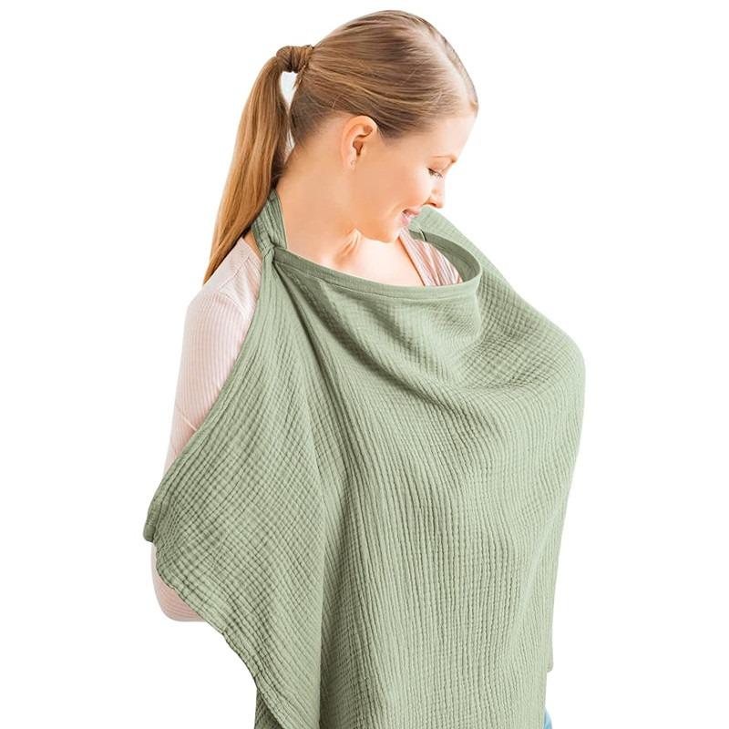 Product Introduction of 75x95cm Cotton Nursing Covers Breathable Baby Mother Feeding Breastfeeding Covers Adjustable Privacy Apron Lactation Cloth Cover 9