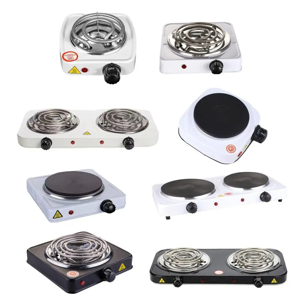 Electric Coil Burner for Home, Dorm Office with Indicator Lights Adjustable Temperature Hot Plate Countertop Coiled Burner US