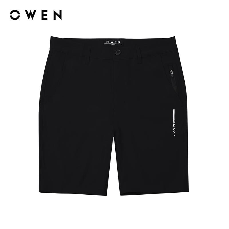 OWEN - Quần short Nam Sport Life Màu sắc Đen	SS242440 Chất liệu 92% Recycle polyester 8% Spandex Trang Phục Quần Ngố