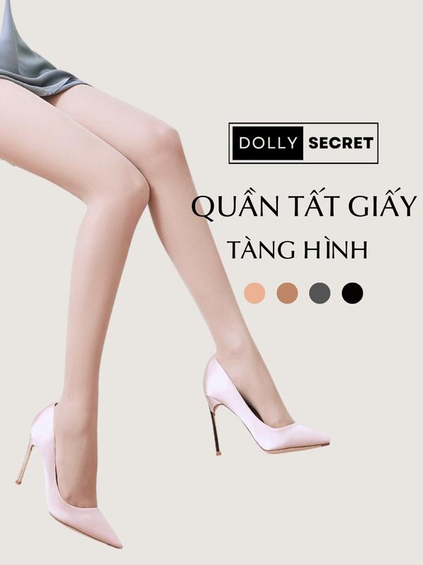 [T12] Quần tất giấy siêu mỏng tàng hình DOLLY SECRET giá rẻ (dưới 55kg, 1M57) Nữ