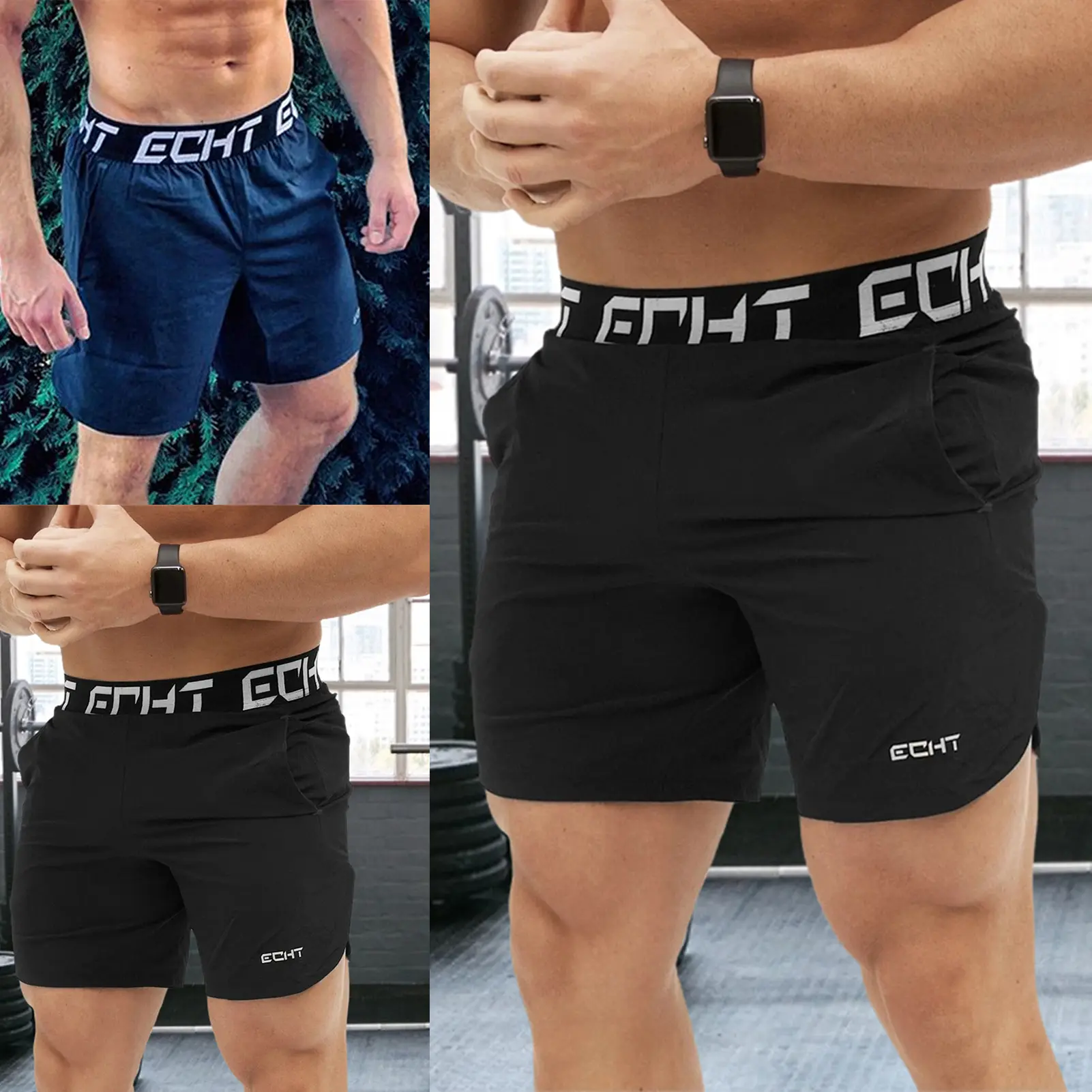 Quần đùi nam, Nhanh khô, Polyester thân thiện với da, Thích hợp cho các bài tập và thể thao Mùa Hè, Quần áo thể thao để chạy