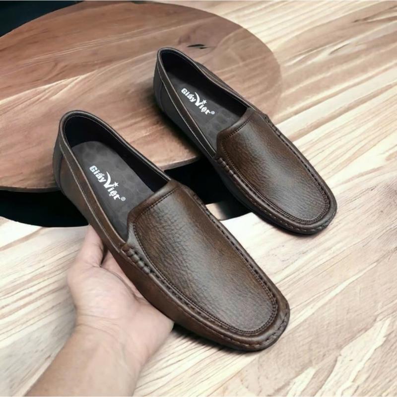 Giày lười nam 2 màu nâu và đen size 39 đên 44 đổi trả nêu không vừa size đế khâu chăc chắn (CLRK) 1
