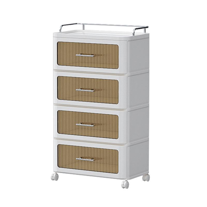 Multi-Functional Drawer Storage Cabinet Household Storage Cabinet Organizing Cabinet Multi-Layer Toy Snack Movable Storage Rack 4