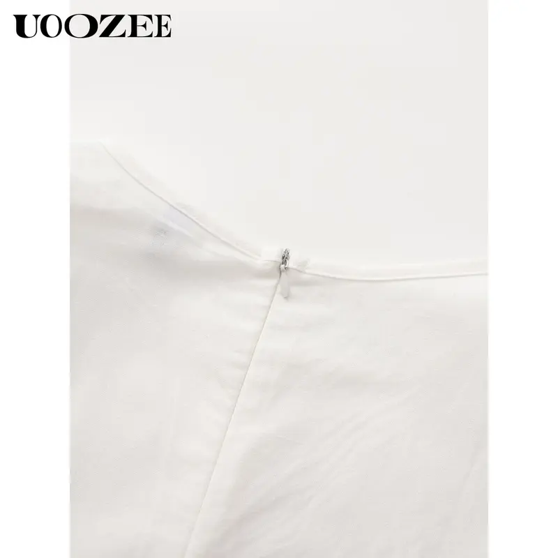 UOOZEE Women's Solid Color Sleeveless Wide Leg Jumpsuit – Basic Style Simple and stylish, highlighting the daily elegance of modern women 5