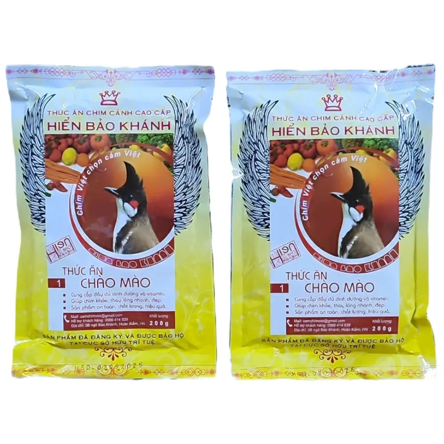 5 GÓI THỨC ĂN CHÀO MÀO 1 Hiển Bảo Khánh bim hạlong