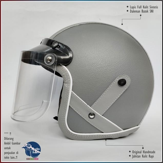 Product Introduction of Helm Bogo Cewe Helm Kulit Original Handmade Helm SNI Premium 2