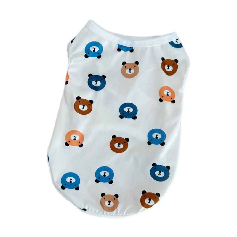 Product Introduction of Pakaian Haiwan Peliharaan, Rompi Baharu, Sesuai untuk Anjing Sederhana seperti Teddy, Bichon, dan Kucing, Bernafas, Sesuai untuk Musim Bunga, Musim Panas dan Musim Luruh 5