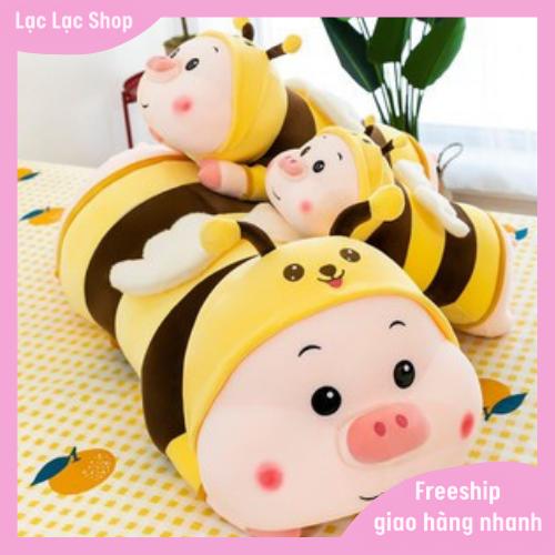 Gấu Bông Heo Ong Vàng Cánh Tiên Cao Cấp Siêu Cute Siêu Dễ Thương Vải Miniso Co Giãn 4 Chiều Bông Gòn 7D Mềm Mịn