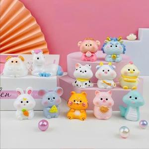 12 Con giáp Mini Trang Trí Taplo ô Tô Tiểu Cảnh,Văn Phòng Bàn Làm Việc,Quà Tặng Nội Thất
