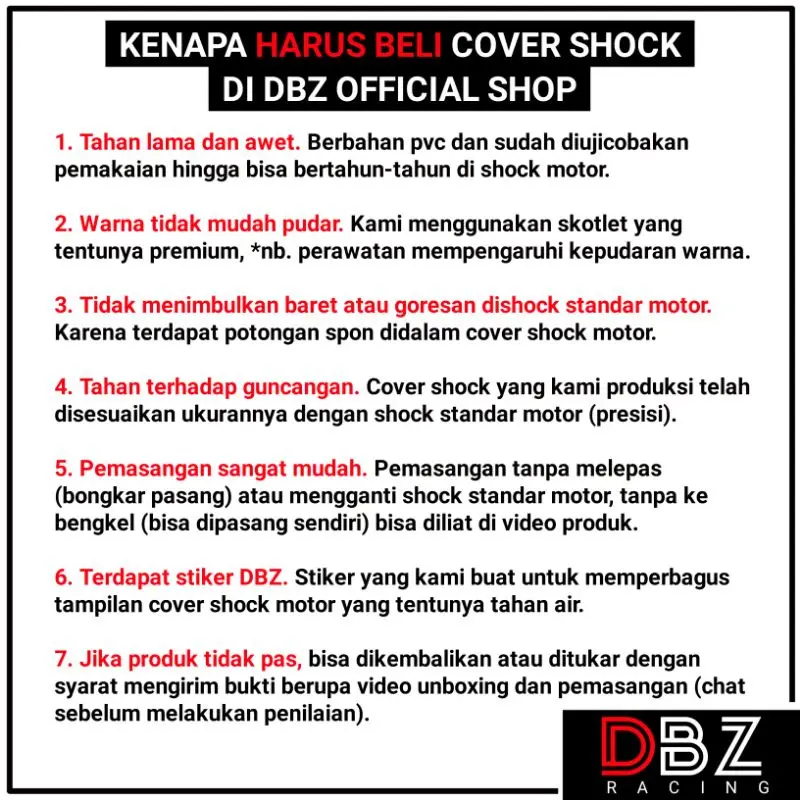 Cover Shock Vixion Varian Warna #1 3
