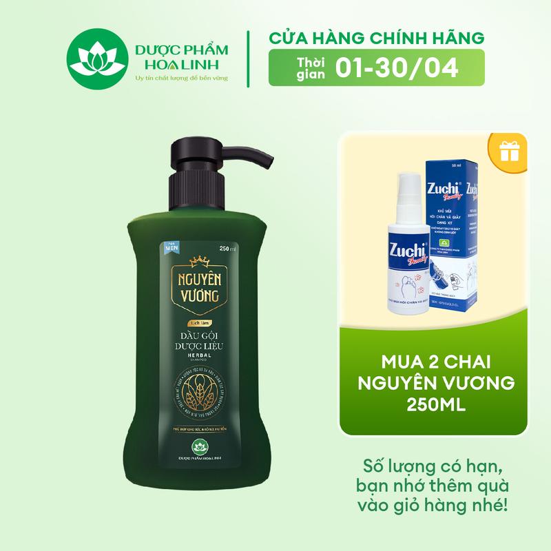 {MỚI} Dầu gội dược liệu Nguyên Vương dành cho nam chai 250ml - Hương Lịch Lãm