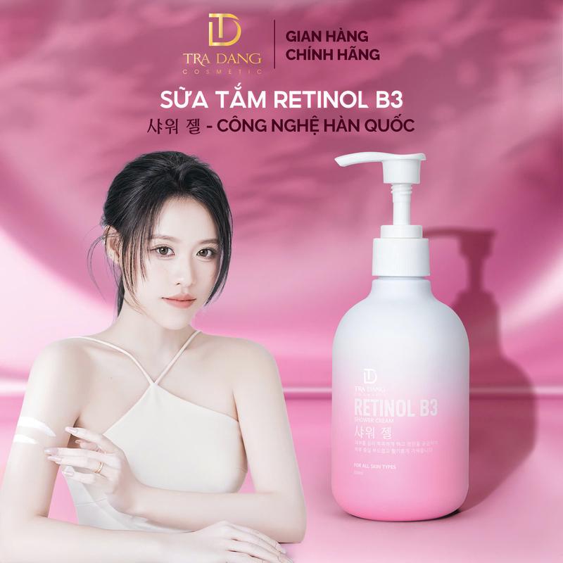 Sữa Tắm Retinol B3 Hỗ Trợ Dưỡng Sáng Da & Phục Hồi, Cấp Ẩm - Tra Dang Cosmetic