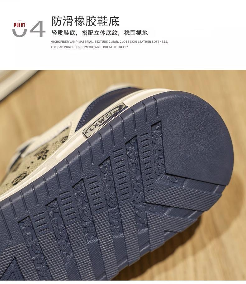 Product Introduction of 2024 Summer New Hot Trendy Mesh Breathable Fashion Men's Versatile Absorbent Sole Thick Sole Soft Sole Non-Slip Sneakers 18