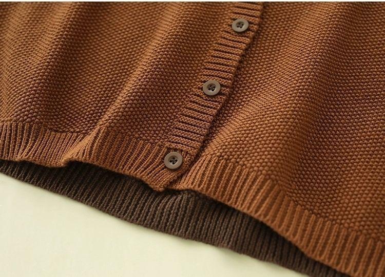 Product Introduction of Áo Len Dệt Kim Cho Nữ, Phong Cách Cổ Điển Chính Hãng, Màu Sắc Tương Phản, Ghép Nối, Cổ Thuyền Áo Cardigan Dệt Kim, Thanh Lịch Văn Học, Dễ Phối Đồ Và Mỏng, Áo Khoác, Thích Hợp Cho Phụ Nữ Cao Cấp Women Top Lưng Cao Cổ Tròn 11