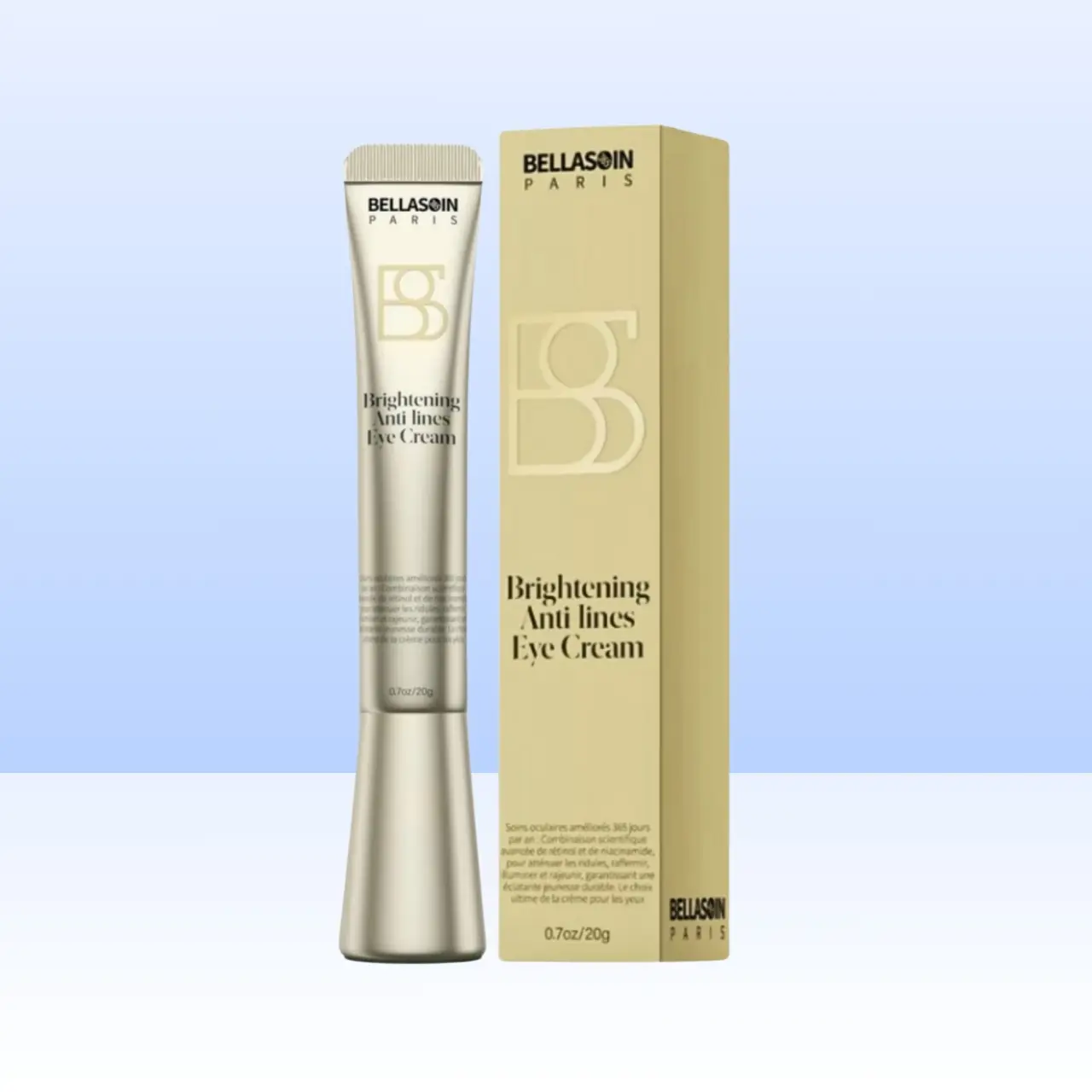 Kem Mắt Bellasoin Brightening Anti lines Eye Cream 20g Kem Dưỡng Mắt Hỗ Trợ Cải Thiện Giảm Quầng Thâm Nếp Nhăn Vùng Mắt Skincare Nữ