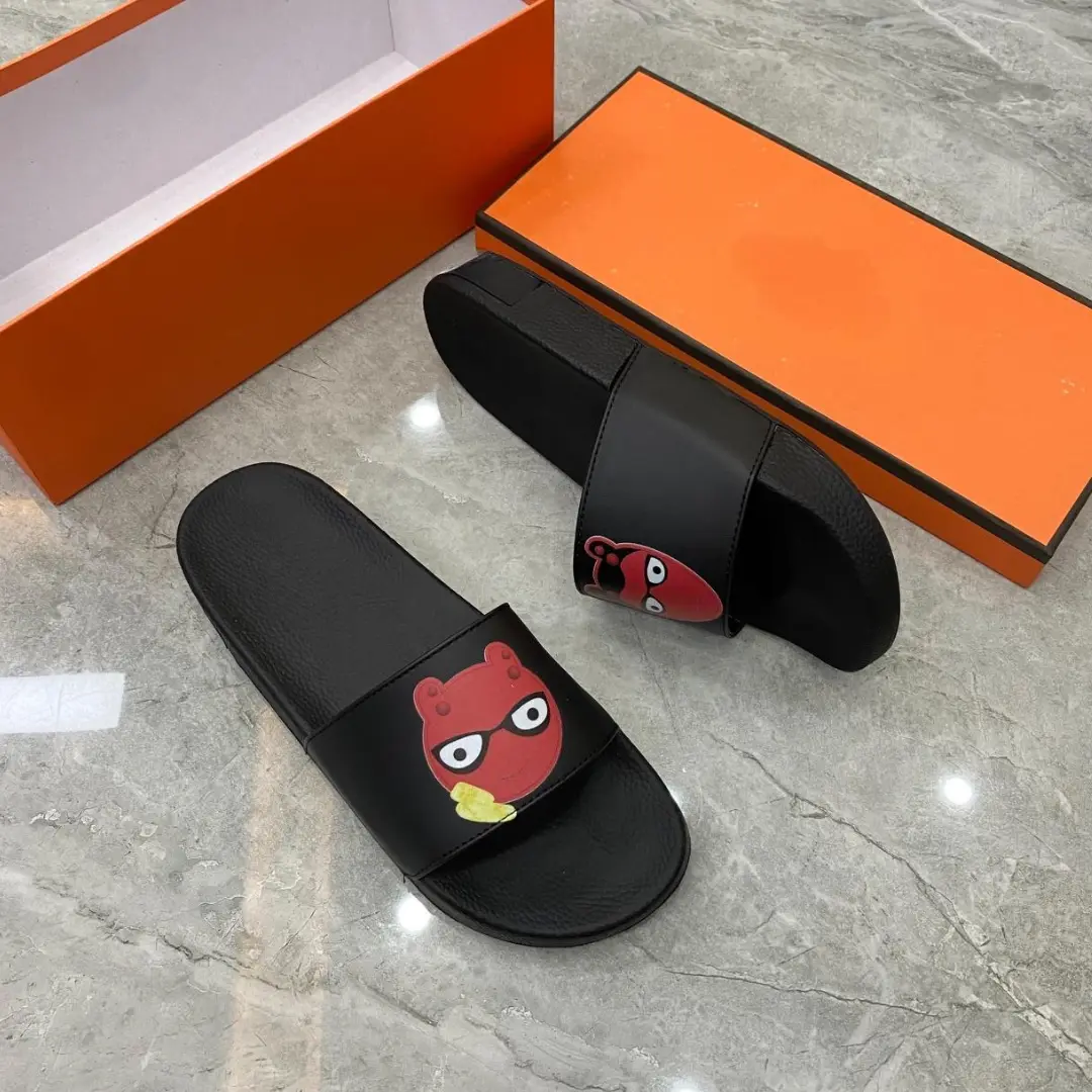 Dép Quỷ đỏ Cao Su Non êm chân Đế Bằng 2 cm - Nam - Slipper
