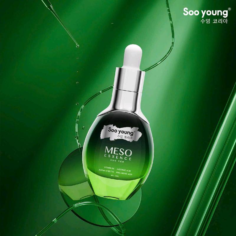 Combo Tinh Chất Meso 35ml + Kem Face Ngày & Đêm Lục Tảo Size 10g Sooyoung Làm Đẹp Da Skincare Serum 5