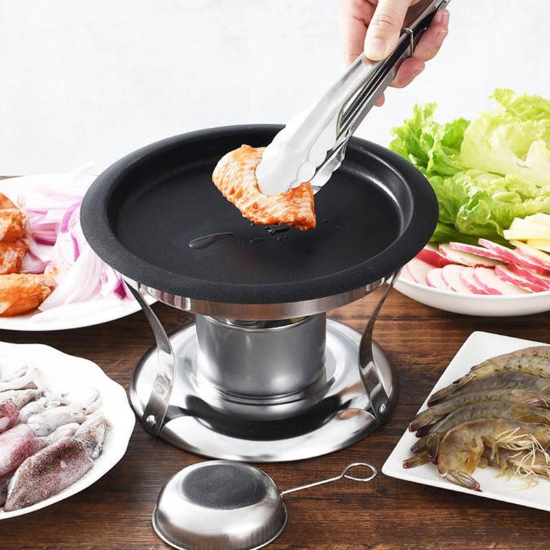 Product Introduction of WDClever Korean Table BBQ Grill Tabletop Grill Less Oil Portable Meat Steak Grilling for Beach Backpacker Hiking Patio 15