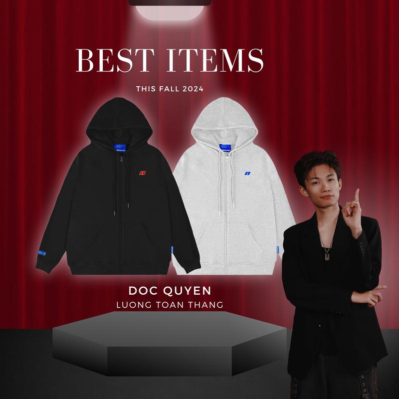 [Độc Quyền Lương Toàn Thắng] Áo Khoác Khóa Kéo NOCTURNAL Phong Cách Tối Giản