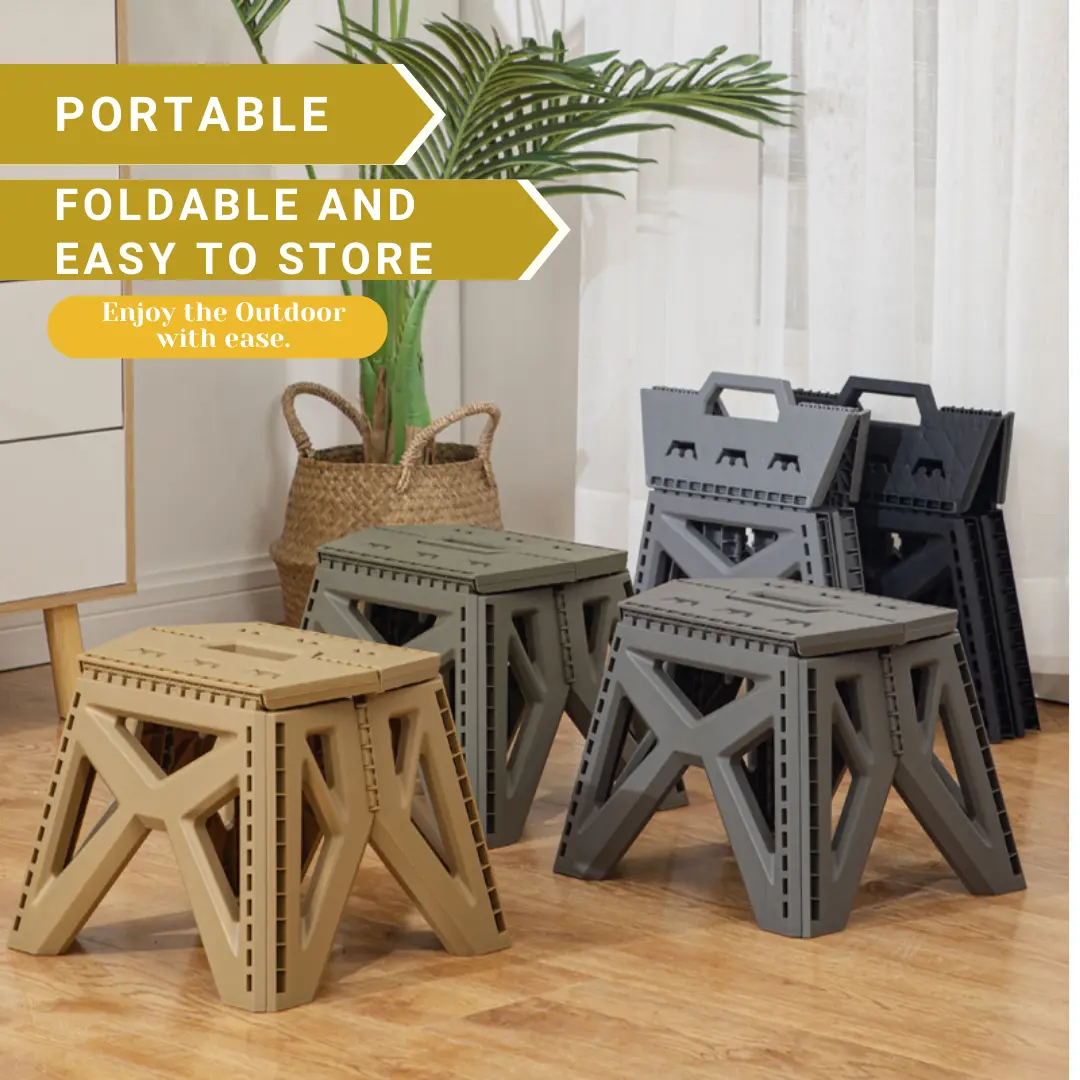 Handy Laundry Folding Step Stool Sturdy Enough to Support Adult Foldable Step Stools with Carry Handle Collapsible Stool