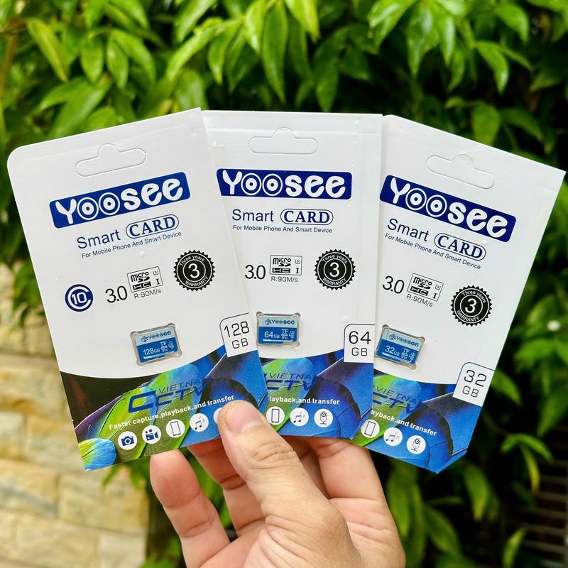 Thẻ Nhớ YOOSEE chính Hãng 128GB/64GB/32GB Tốc Độ Cao Chuyên Dùng Cho CAMERA Wifi, Camera Hành Trình, Điện Thoại... Đèn Chụp Ảnh