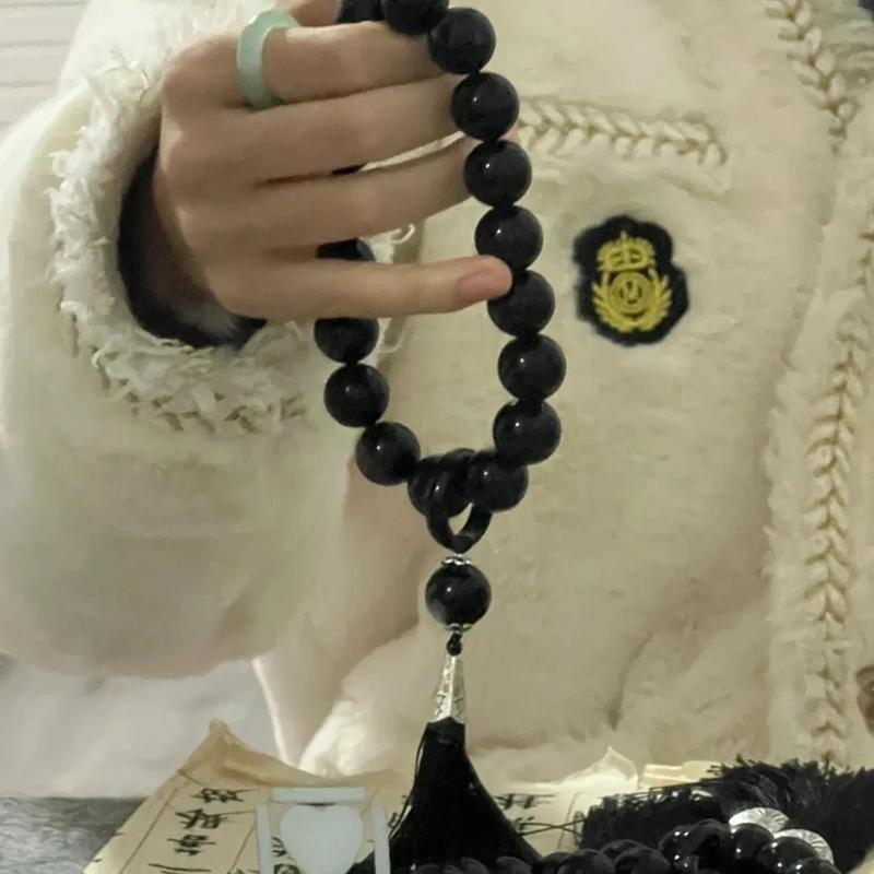 Product Introduction of Vòng Tay Obsidian Cầm Tay Dòng Nho, Phong Cách Trung Quốc, Dẻo Dai Và Thanh Lịch, Phong Cách Cấm, Cùng Phong Cách Như Người Nổi Tiếng Trên Internet, Đồ Thủ Công, Mảnh Tay Phụ Kiện Titan 0