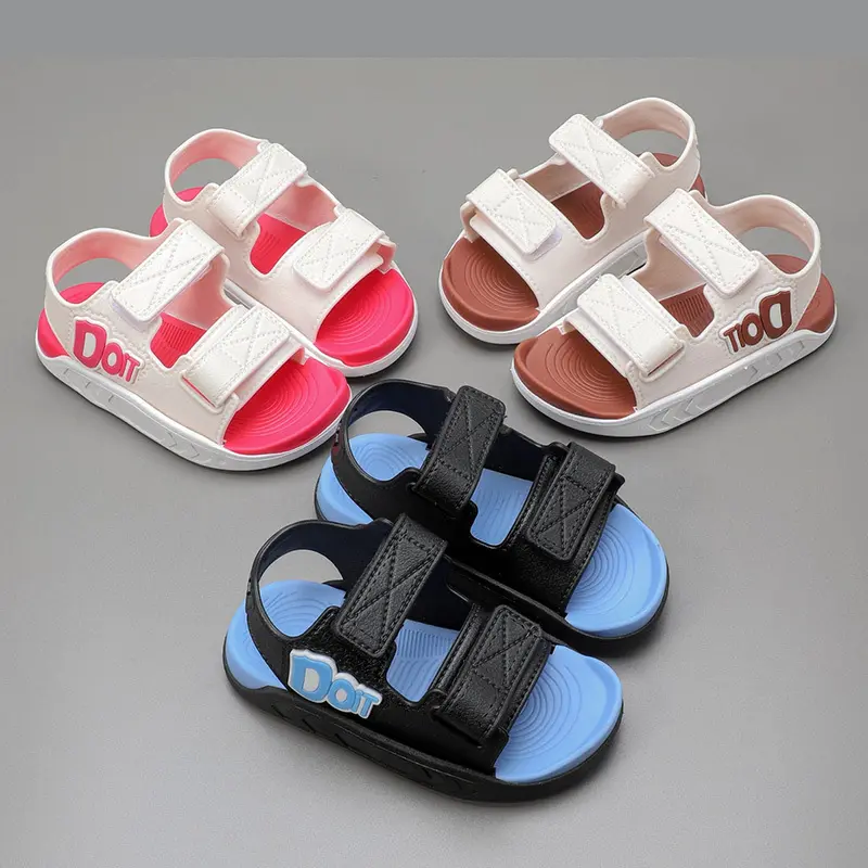 BM74 Dép Quai Hậu DOIT SanDal Bé Trai Bé Gái Sandal Đi Học Đế CaoSu Mềm Êm Chân: size 21 đến 36 dép xăng đan dép mùa hè hở mũi thoáng bé gái Dép Sandal Voi Jean 0