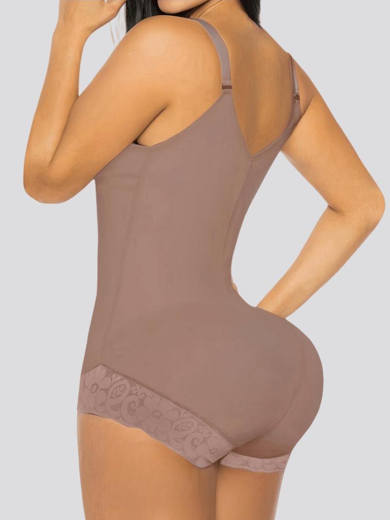 Product Introduction of YZY Women's Solid Contrast Lace Zipper Shapewear Bodysuit, High Stretch Tummy Control Butt Lifting Shaper, Colombian Shapewear, Ladies Shapewear for Daily Wear 10