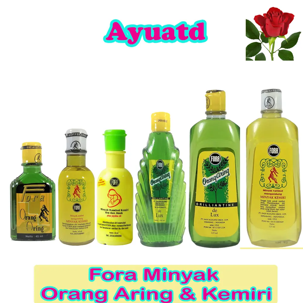 Fora Minyak Orang Aring/ Fora Minyak Kemiri Minyak Penumbuh Rambut Haircare