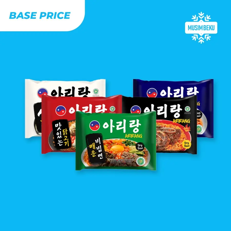 Mie Instan Arirang Korea All Varian Food Spicy Noodles White Ramyun Kuah dan Goreng