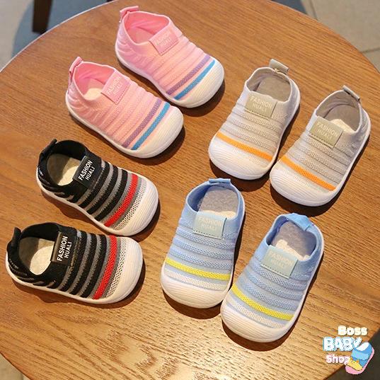 Giày Bún Cho Bé Trai Bé Gái Tập Đi Cổ Chun Co Dãn Thoáng Khí Chống Trượt Chống Vấp Đế Mềm ( 2082 )