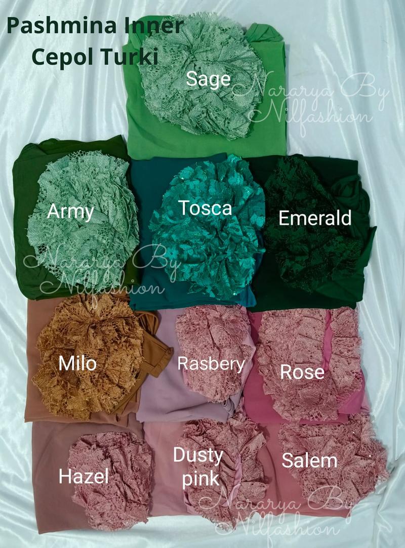 Product Introduction of Nararya Hijab Pashmina 2in1 Instan Turkey Cepol // Pashmina Instan Iner Turki 2in1 2