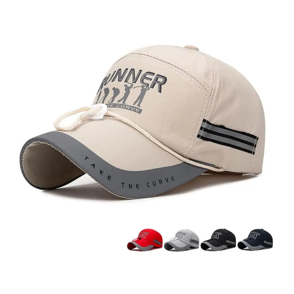 Summer Sunscreen Adjustable Sun Hats Solid Color UV Protection Baseball Cap Long Brim Sports Cap Women