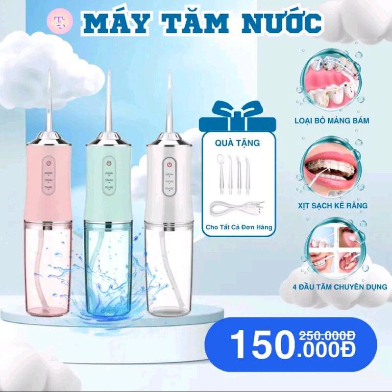 Máy tăm nước Oral Irrᶖgator - Vệ sinh răng miệng hiệu quả, tiện lợi, phù hợp với niềng răng