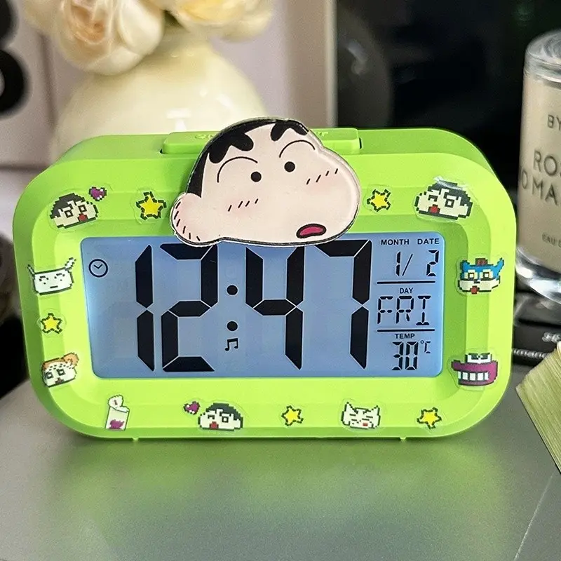 Đồng Hồ Báo Thức, Thiết Kế Hoạt Hình, Kaloer, Đồng Hồ Ban Đêm, Đồng Hồ Đếm Ngược, Dễ Thương, Đa Chức Năng, Đồng Hồ Để Bàn, Cầm Tay Thích Hợp Cho Học Sinh, Đồ Dùng Ký Túc Xá, Đồ Dùng Văn Phòng 8