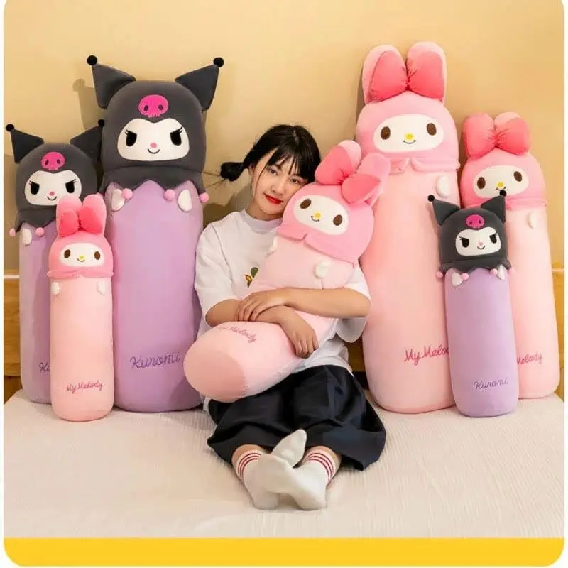 Guling Boneka My Melody Jumbo 80cm Bahan Plush Karakter Kuromi Melody Berlabel SNI Dolls Toys 1