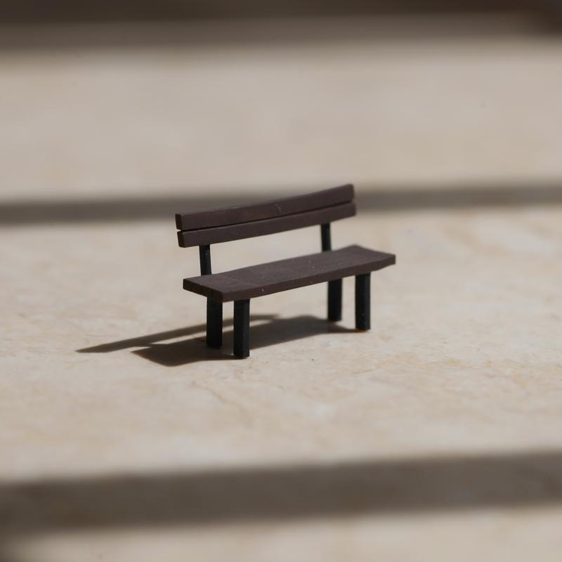 Product Introduction of King Toys 1/64 1/87 1/43 Figurines Scale Model Resin Brown Bench Dioramas Diecast Miniature Collection 7