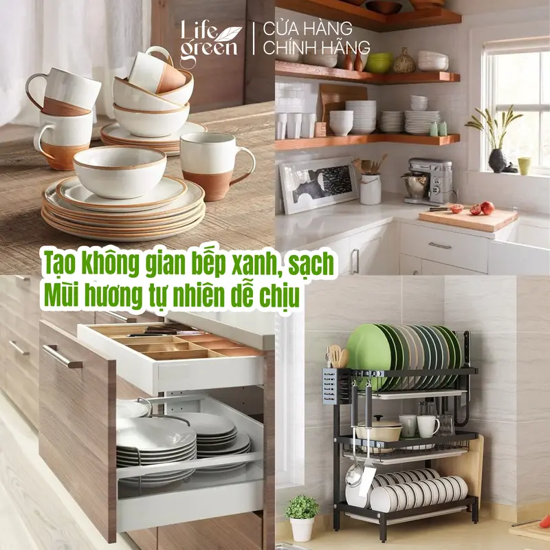 Combo Nước Ngâm Rửa Rau Củ Và Nước Rửa Chén Sinh Học LifeGreen Cho Gia Đình - Làm Sạch 3