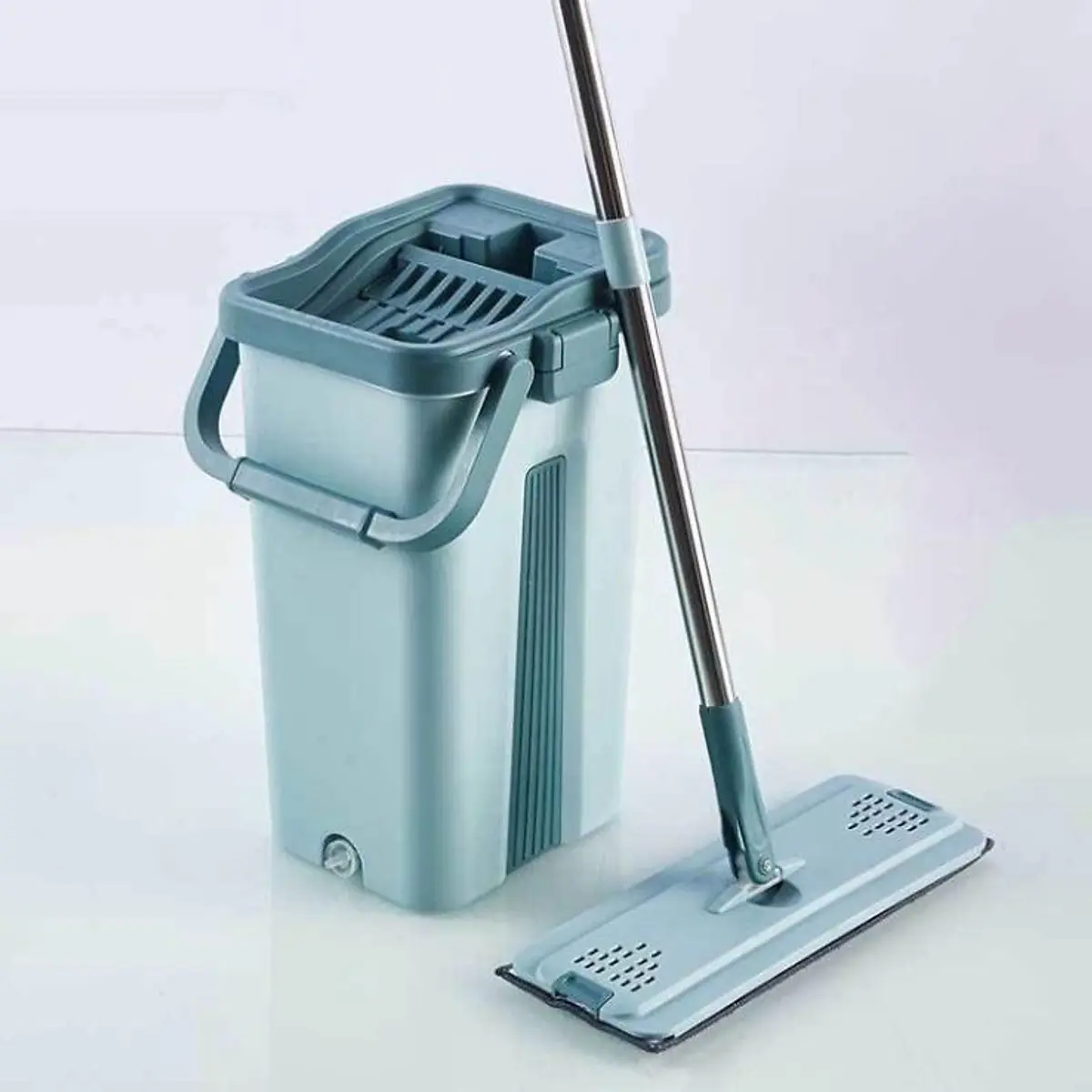 Bộ Cây Lau Nhà Thùng Vắt Thông Minh 2 Ngăn cao cấp