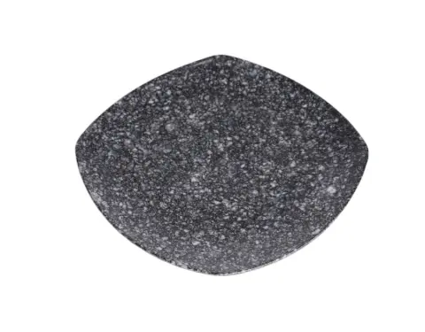 Dĩa Nhựa Melamine Vân Đá Đen 2