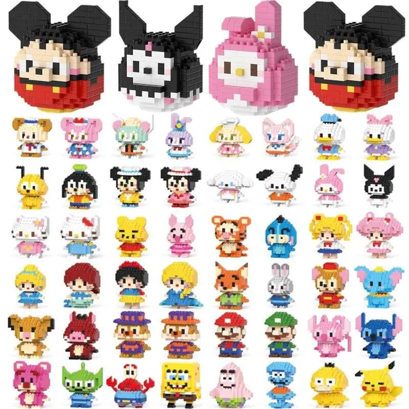 Cinnamoroll Cartoon Character Assembled Model Building Block Dolls Toy Children Gift