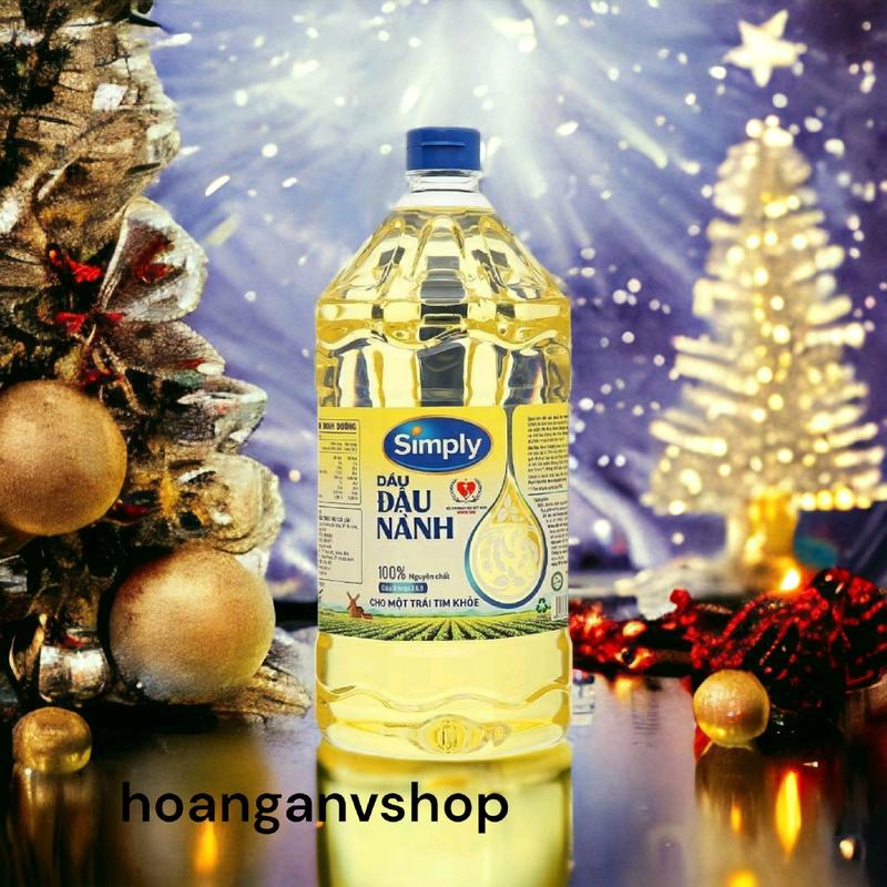 Dầu ăn Simly 2l - Dầu Nành Nguyên Liệu Nguyên Chất Từ Châu Mỹ