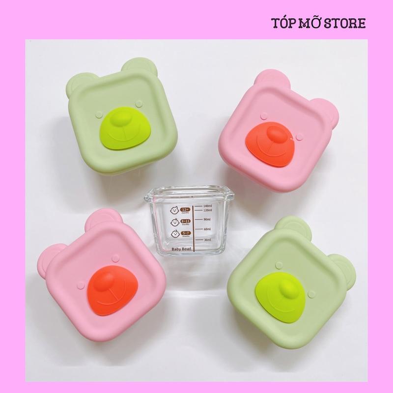 Product Introduction of Hộp thuỷ tinh trữ đồ ăn, nấu cháo có chia vạch 140ml/180ml 1
